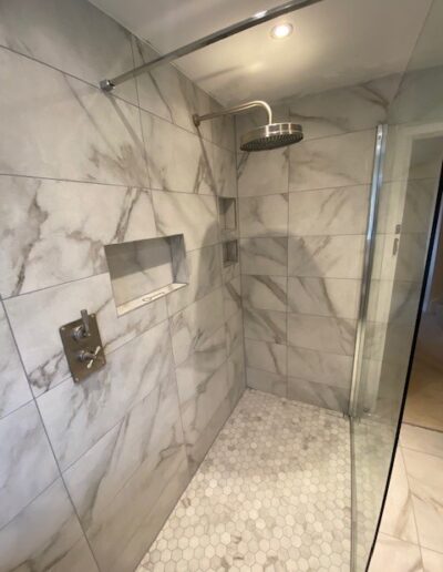 Marble Tiled Shower